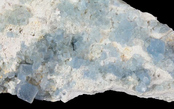 Blue, Cubic Fluorite Crystal Cluster - New Mexico #100987